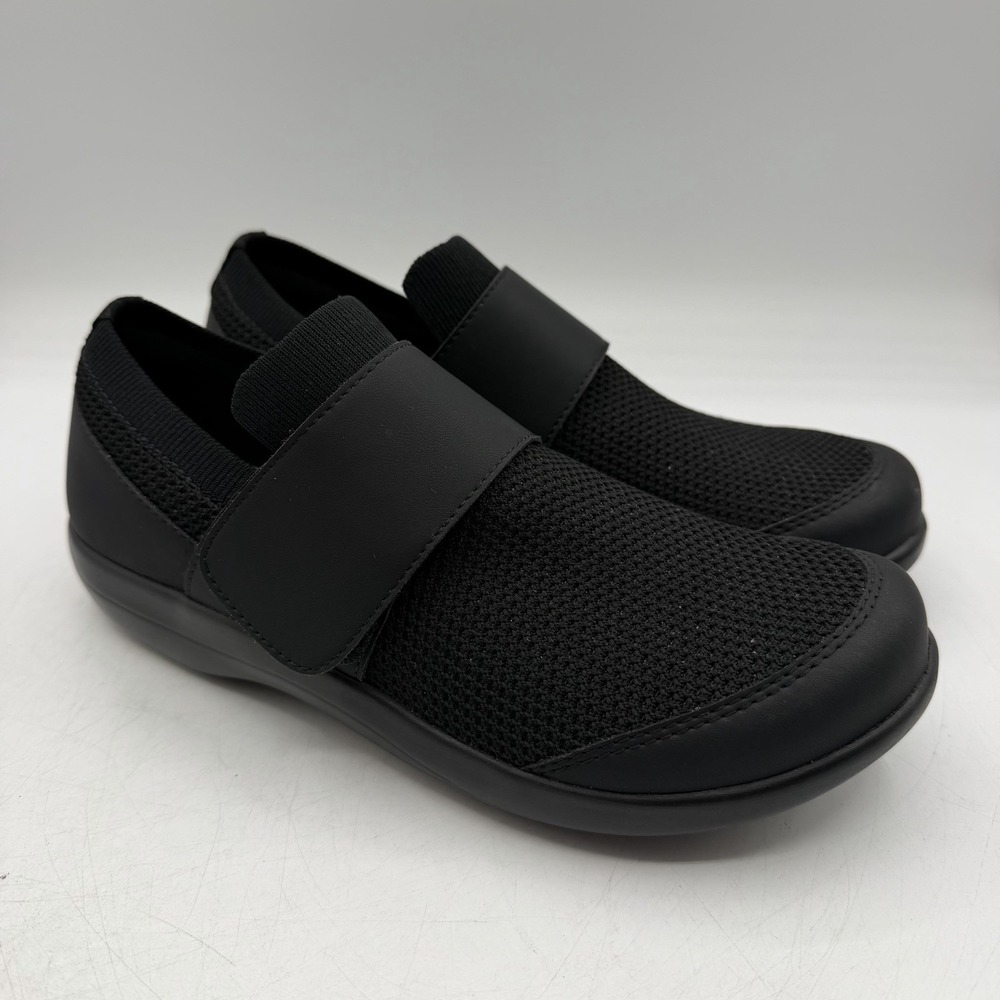 Traq by Alegria Dasher Shoes Women EU 38 US 8-8.5 Black Comfort Slip On DSH-5002